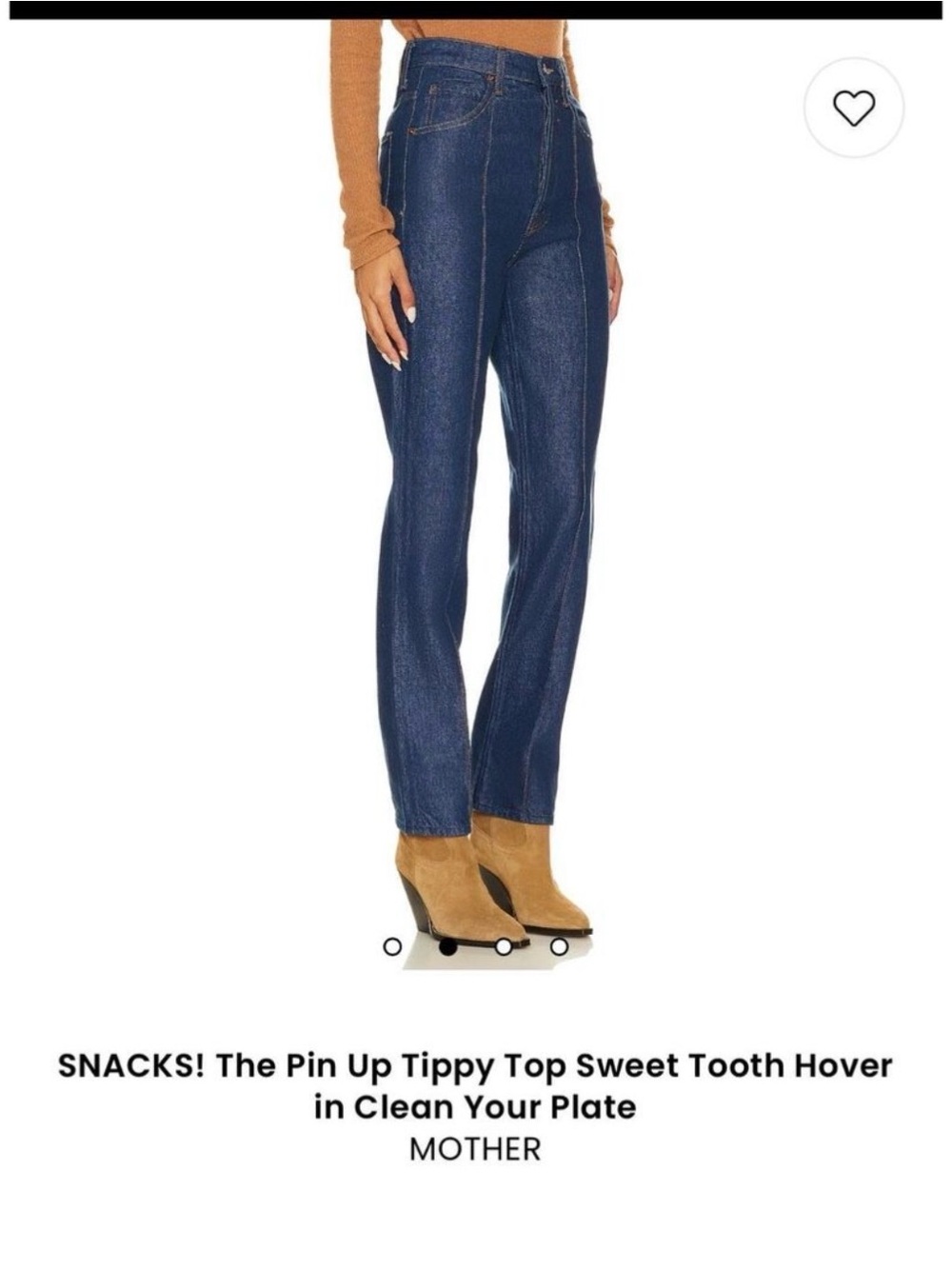 113. MOTHER Denim Snacks! THE PIN UP Straight Jeans